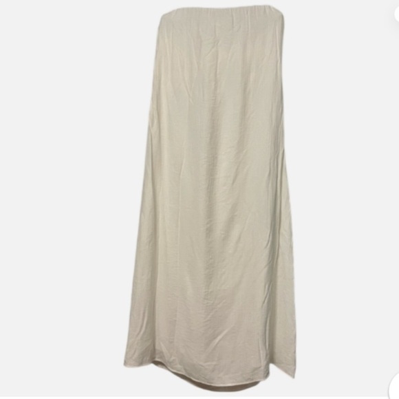 NWT Strapless Maxi Dress White Beach Bride Vacation Party Summer - Picture 8 of 8